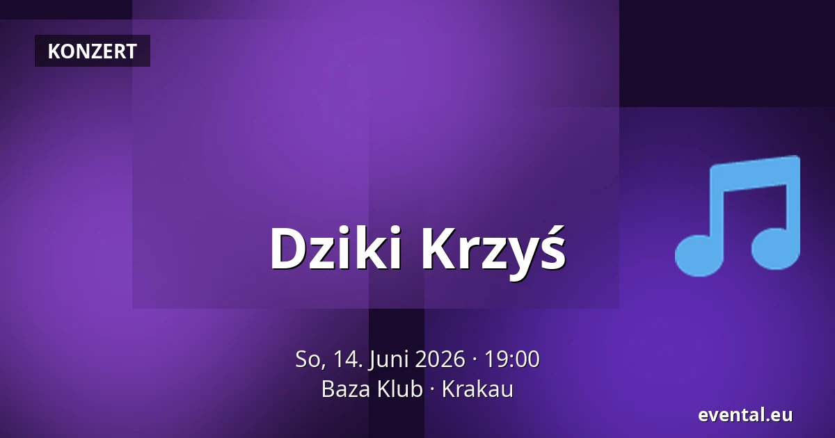 Dziki Krzyś — Baza Klub, Krakau