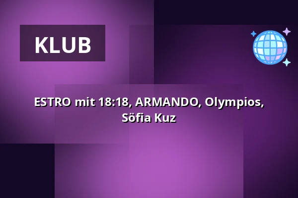 ESTRO mit 18:18, ARMANDO, Olympios, Söfia Kuz — Crack Bellmer, Berlin