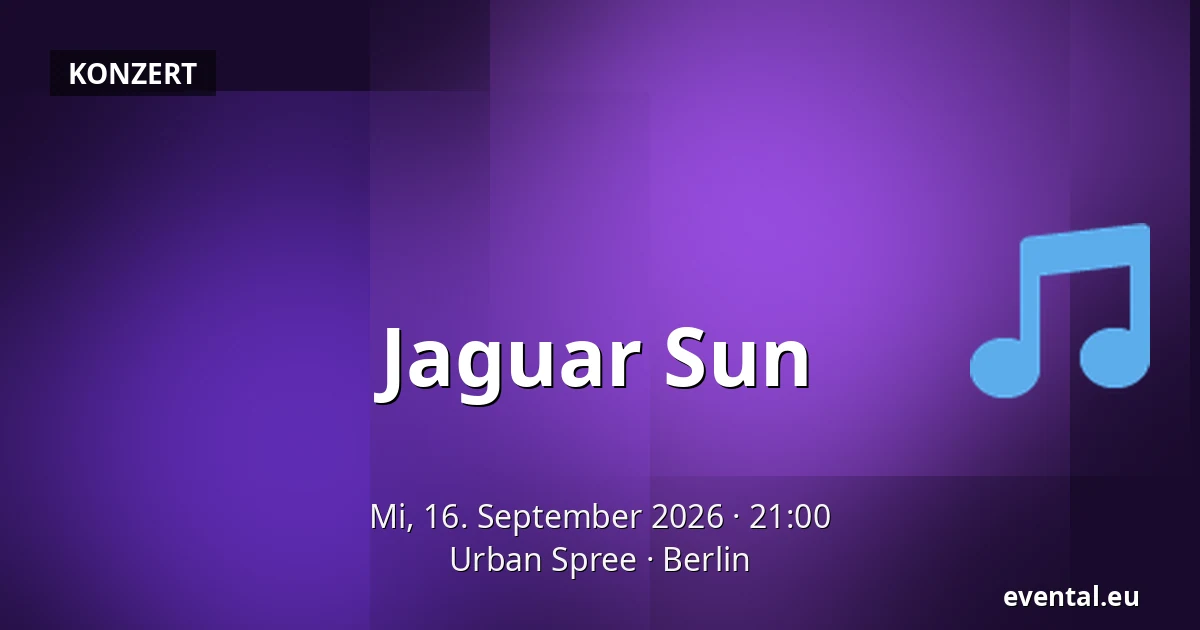 Jaguar Sun — Urban Spree, Berlin