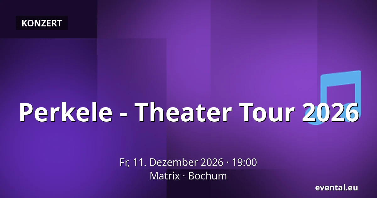 Perkele - Theater Tour 2026 — Matrix, Bochum