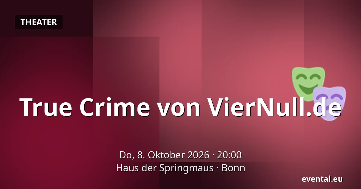 True Crime von VierNull.de — Haus der Springmaus, Bonn