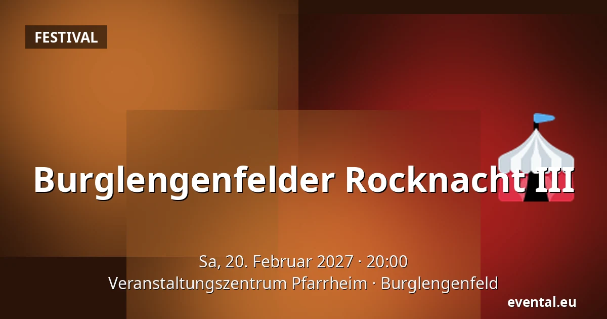 Burglengenfelder Rocknacht III — Veranstaltungszentrum Pfarrheim, Burglengenfeld