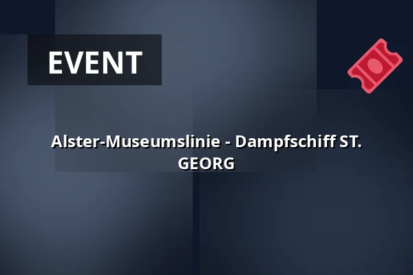 Alster-Museumslinie - Dampfschiff ST. GEORG — Dampfschiff ST.GEORG, Hamburg