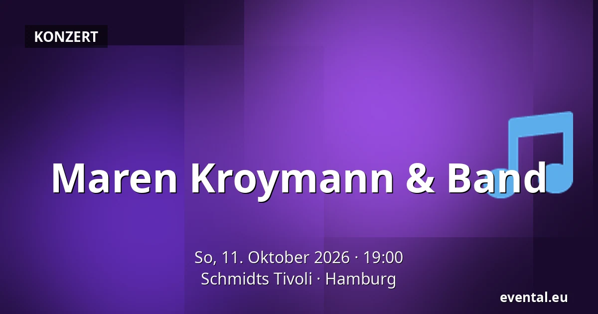Maren Kroymann & Band — Schmidts Tivoli, Hamburg