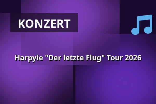 Harpyie "Der letzte Flug" Tour 2026 — Groove Bar, Köln