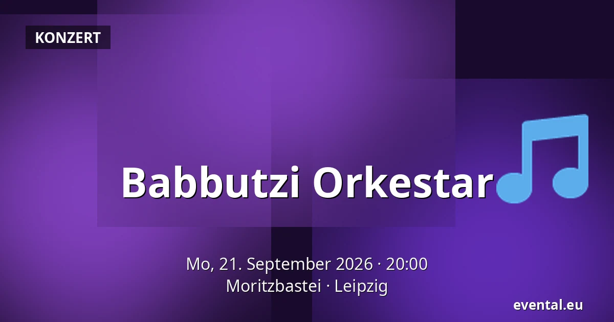 Babbutzi Orkestar — Moritzbastei, Leipzig