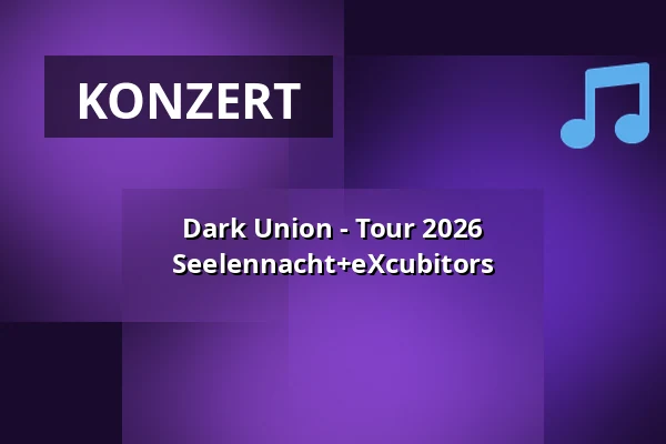 Dark Union - Tour 2026 Seelennacht+eXcubitors — Riders Cafe, Lübeck