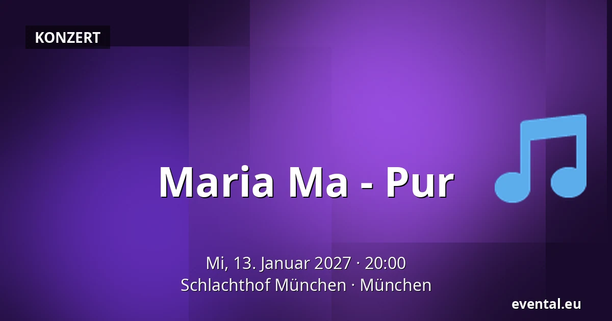 Maria Ma - Pur — Schlachthof München, München