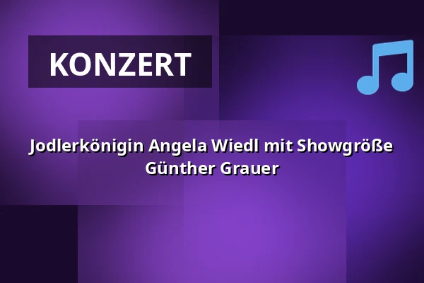 Jodlerkönigin Angela Wiedl mit Showgröße Günther Grauer — Georg Maiers Iberl Bühne, München