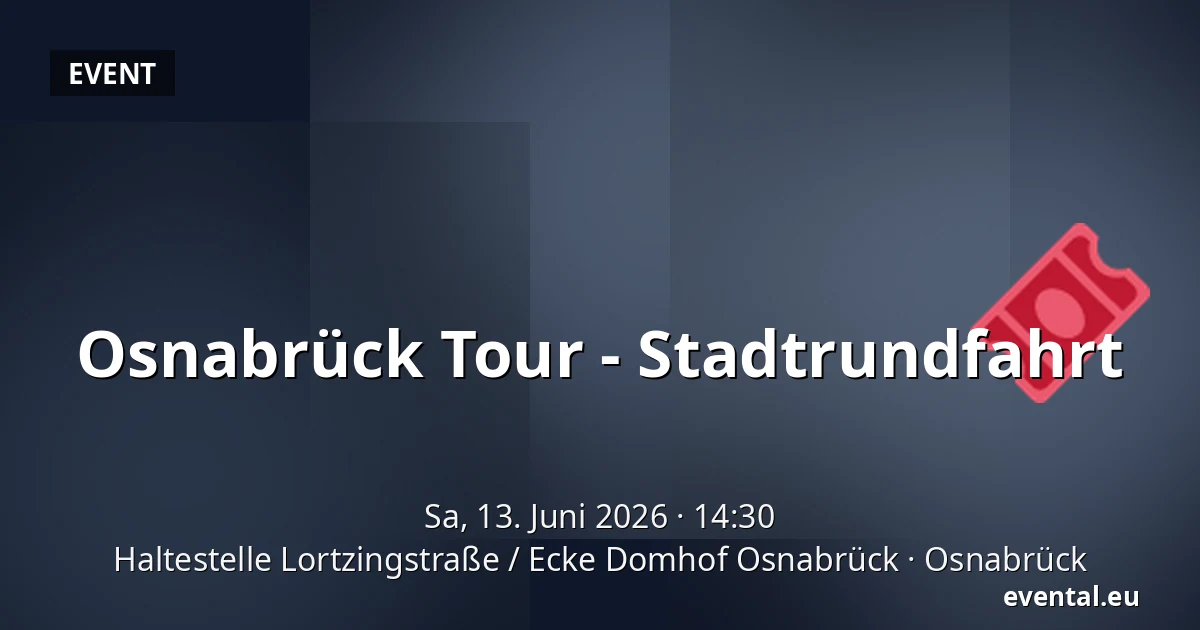 Osnabrück Tour - Stadtrundfahrt — Haltestelle Lortzingstraße / Ecke Domhof Osnabrück, Osnabrück