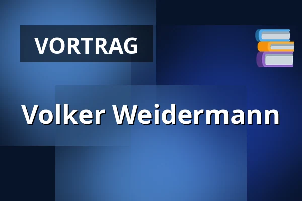Volker Weidermann — Waschhaus Potsdam, Potsdam