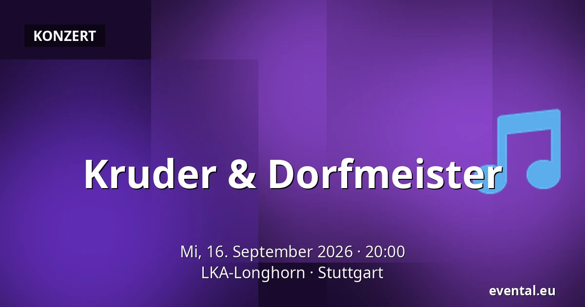 Kruder & Dorfmeister — LKA-Longhorn, Stuttgart