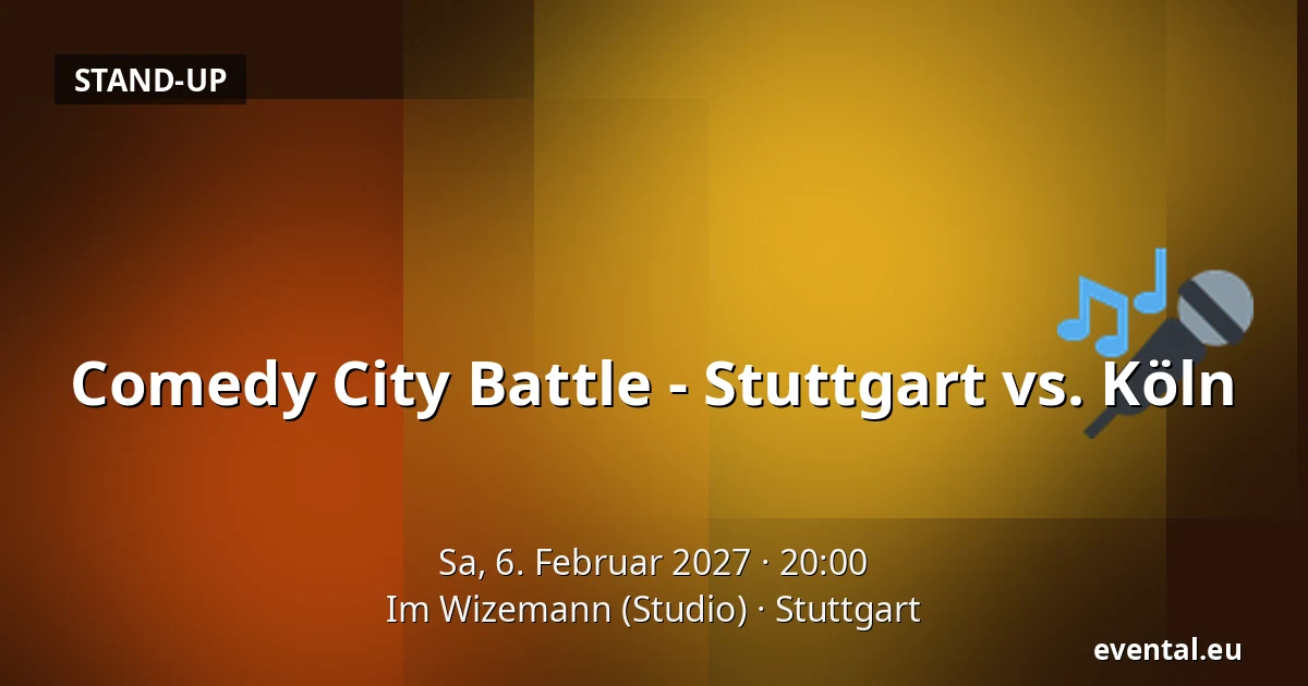 Comedy City Battle - Stuttgart vs. Köln — Im Wizemann (Studio), Stuttgart