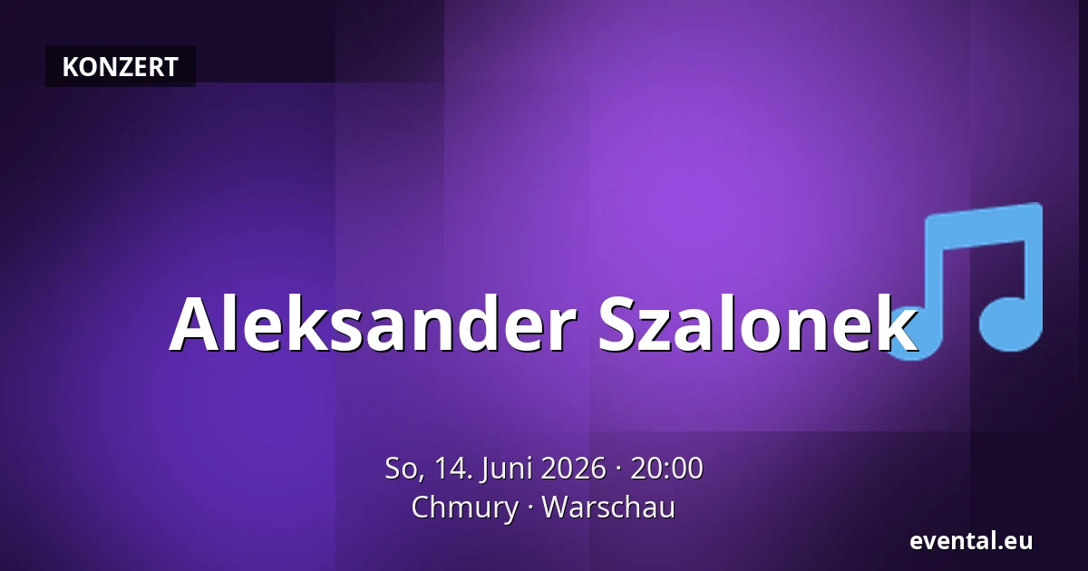 Aleksander Szalonek — Chmury, Warschau