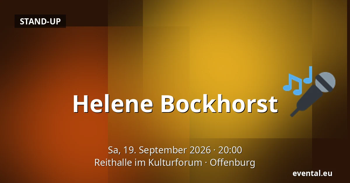 Helene Bockhorst — Reithalle im Kulturforum, Offenburg