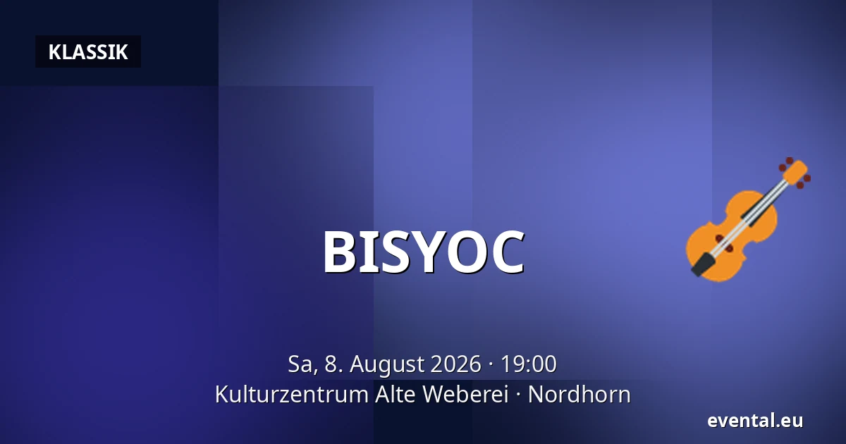BISYOC — Kulturzentrum Alte Weberei, Nordhorn