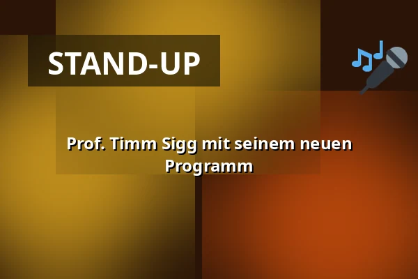 Prof. Timm Sigg mit seinem neuen Programm — Herzogskelter, Güglingen