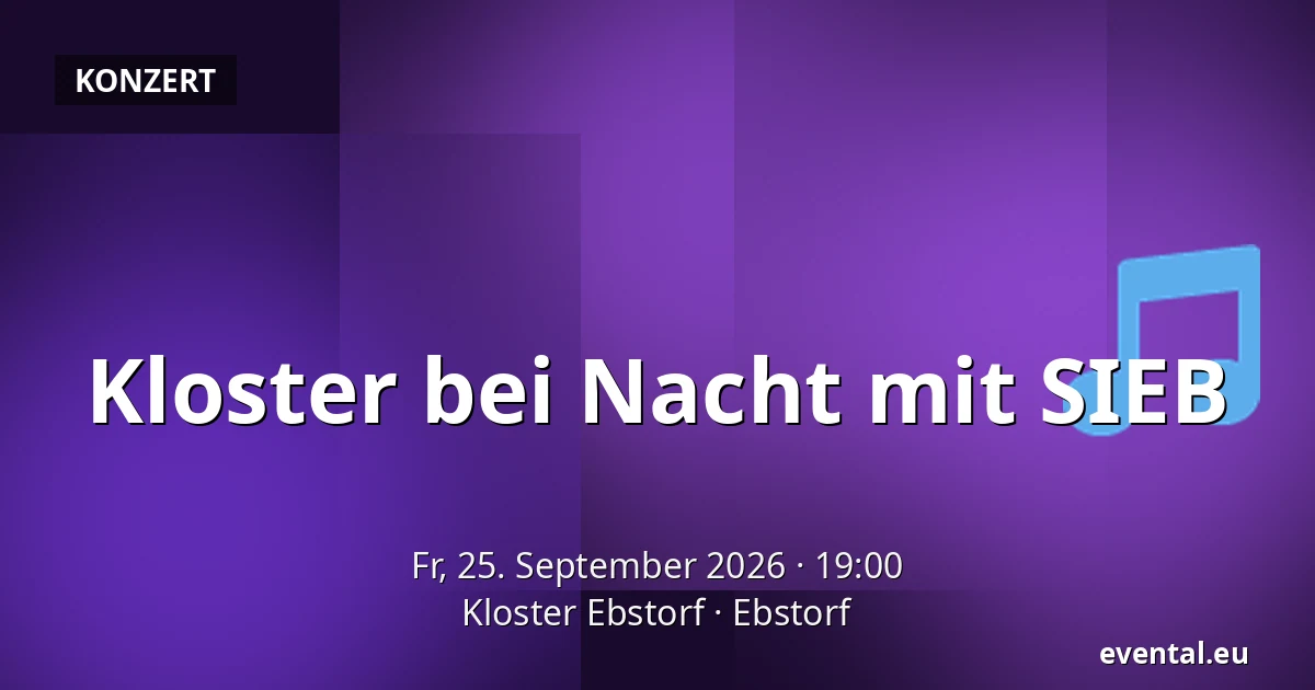 Kloster bei Nacht mit SIEB — Kloster Ebstorf, Ebstorf