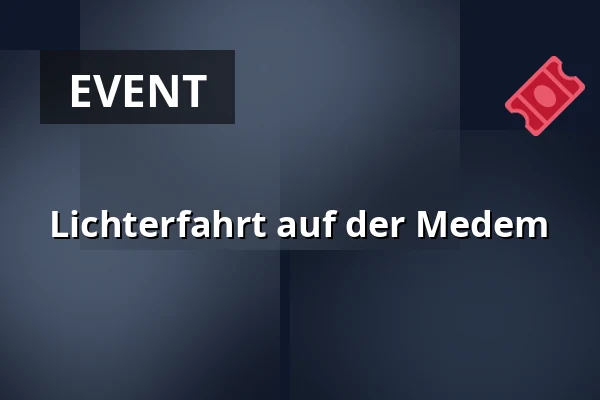 Lichterfahrt auf der Medem — Anleger Am Großen Specken, Otterndorf