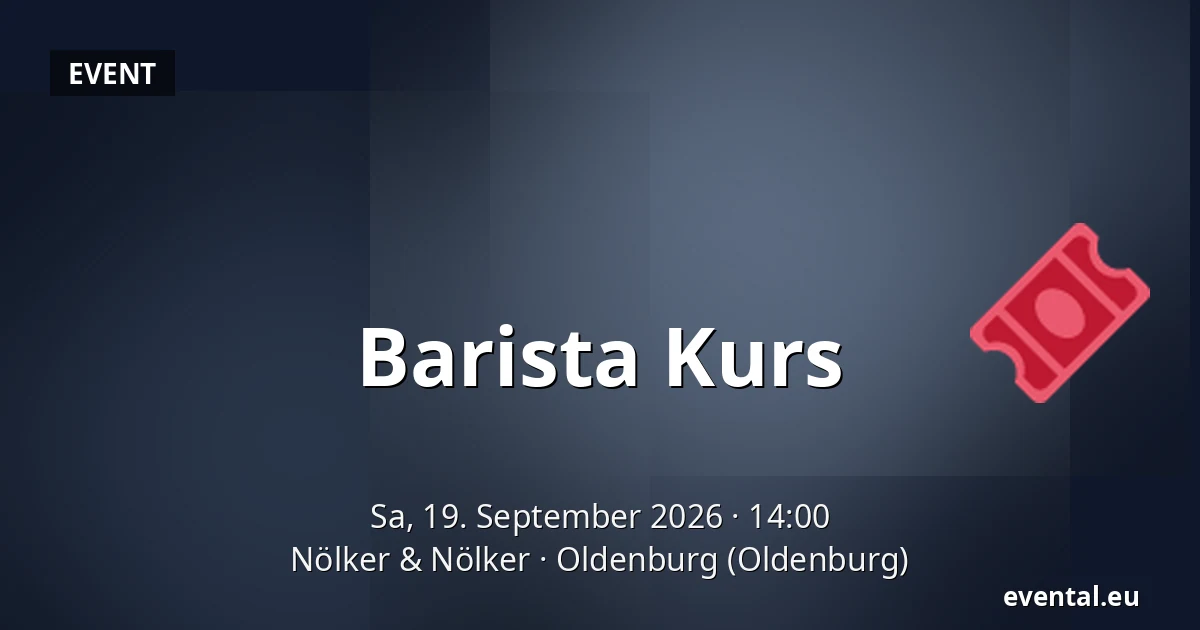 Barista Kurs — Nölker & Nölker, Oldenburg (Oldenburg)