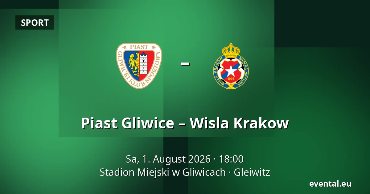 Piast Gliwice – Wisla Krakow — Stadion Miejski w Gliwicach, Gleiwitz