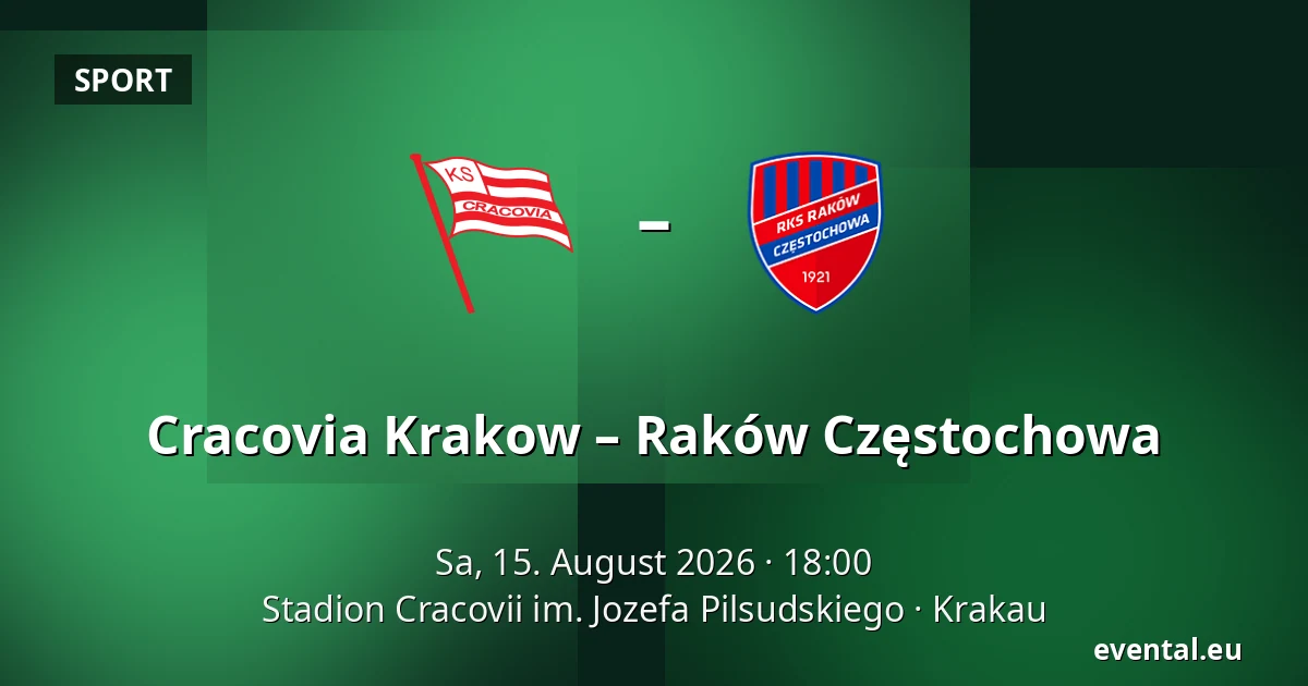 Cracovia Krakow – Raków Częstochowa — Stadion Cracovii im. Jozefa Pilsudskiego, Krakau