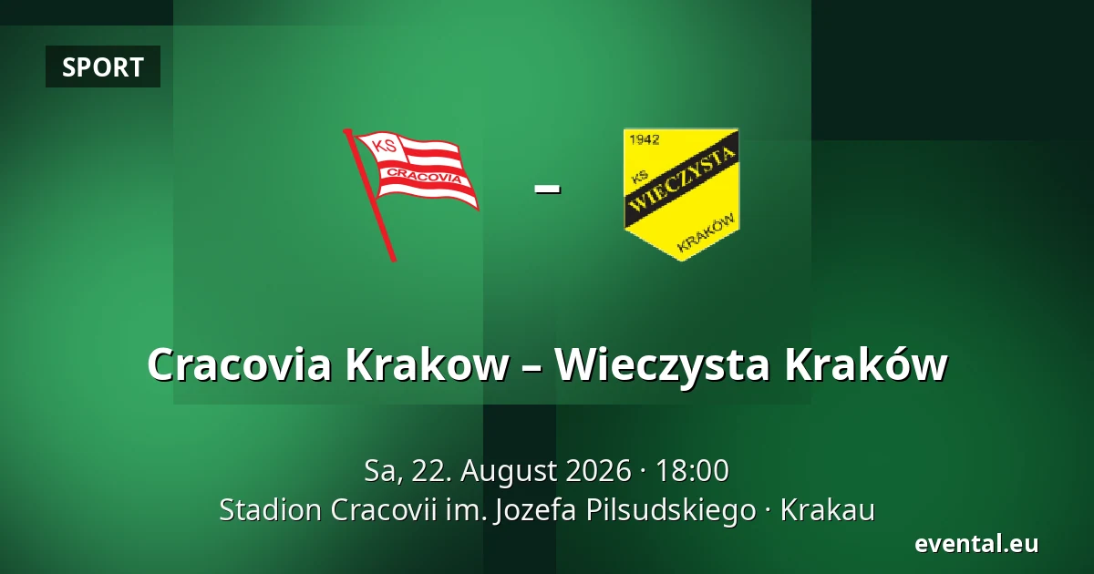 Cracovia Krakow – Wieczysta Kraków — Stadion Cracovii im. Jozefa Pilsudskiego, Krakau