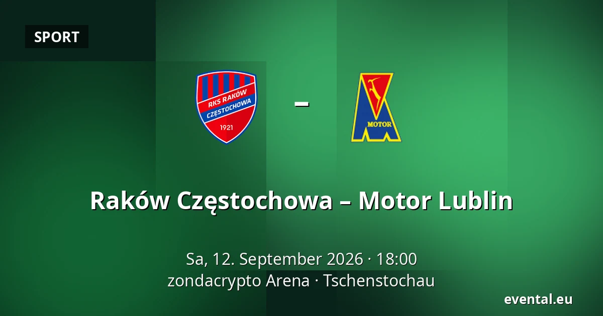 Raków Częstochowa – Motor Lublin — zondacrypto Arena, Tschenstochau