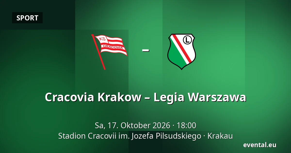 Cracovia Krakow – Legia Warszawa — Stadion Cracovii im. Jozefa Pilsudskiego, Krakau