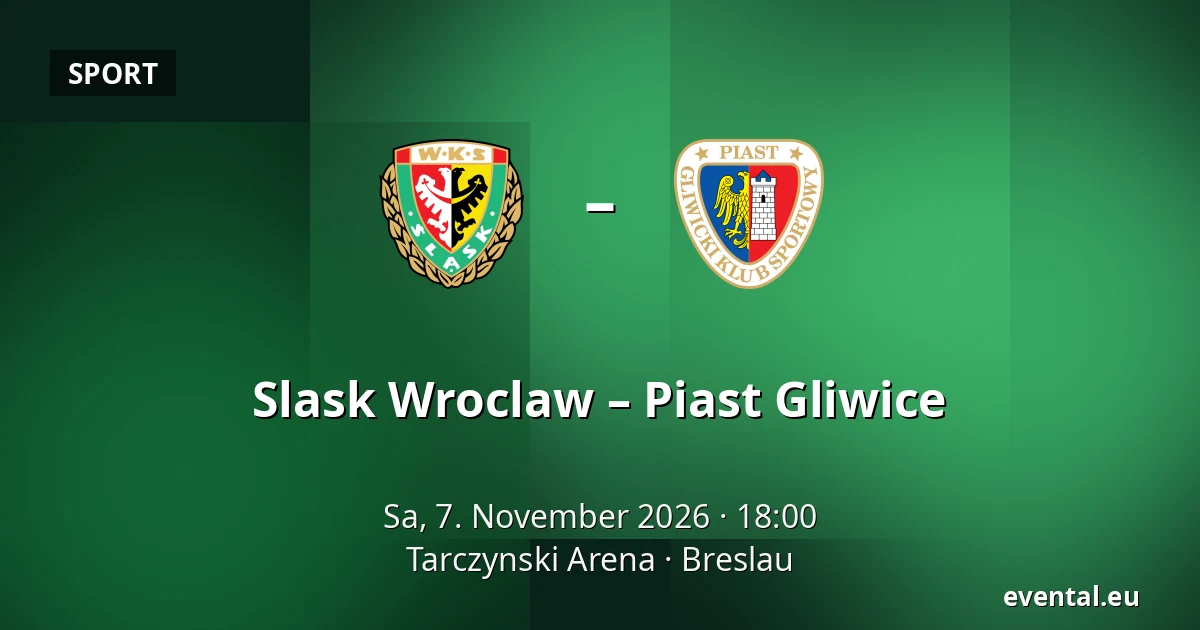 Slask Wroclaw – Piast Gliwice — Tarczynski Arena, Breslau