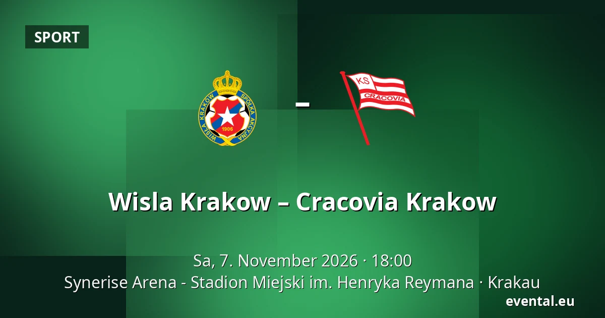 Wisla Krakow – Cracovia Krakow — Synerise Arena - Stadion Miejski im. Henryka Reymana, Krakau