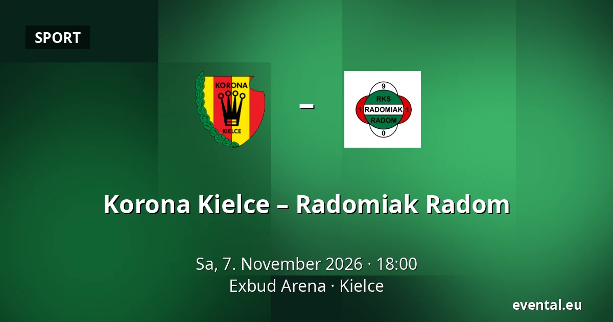 Korona Kielce – Radomiak Radom — Exbud Arena, Kielce