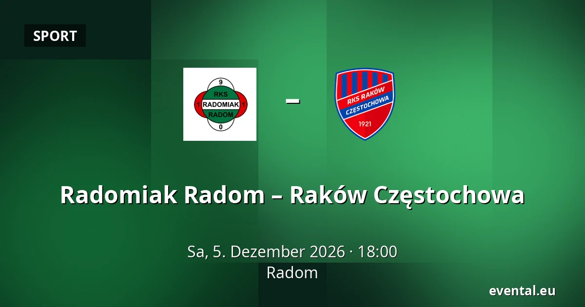 Radomiak Radom – Raków Częstochowa — Radom