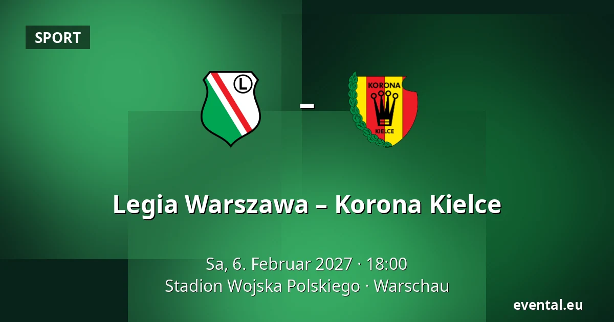 Legia Warszawa – Korona Kielce — Stadion Wojska Polskiego, Warschau
