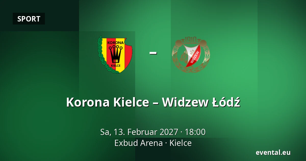 Korona Kielce – Widzew Łódź — Exbud Arena, Kielce