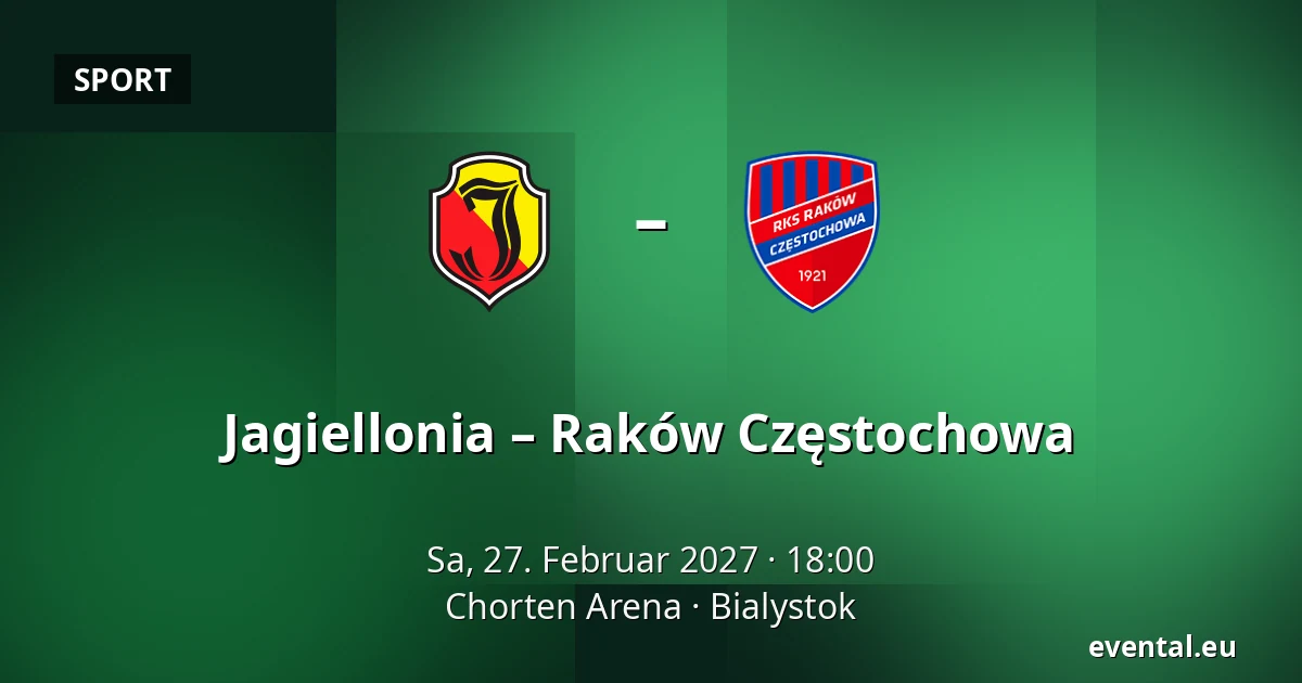 Jagiellonia – Raków Częstochowa — Chorten Arena, Bialystok