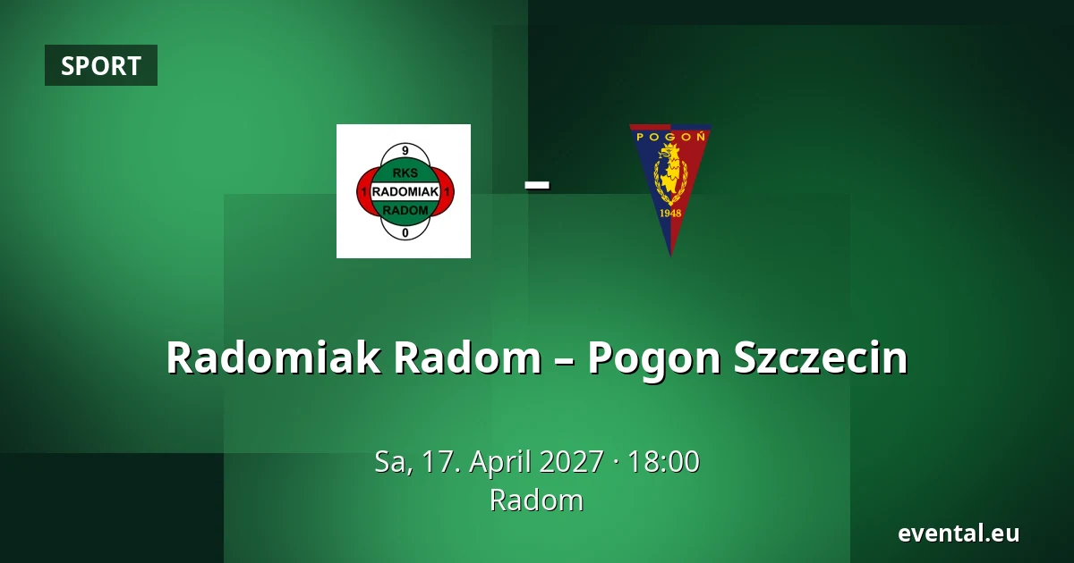 Radomiak Radom – Pogon Szczecin — Radom