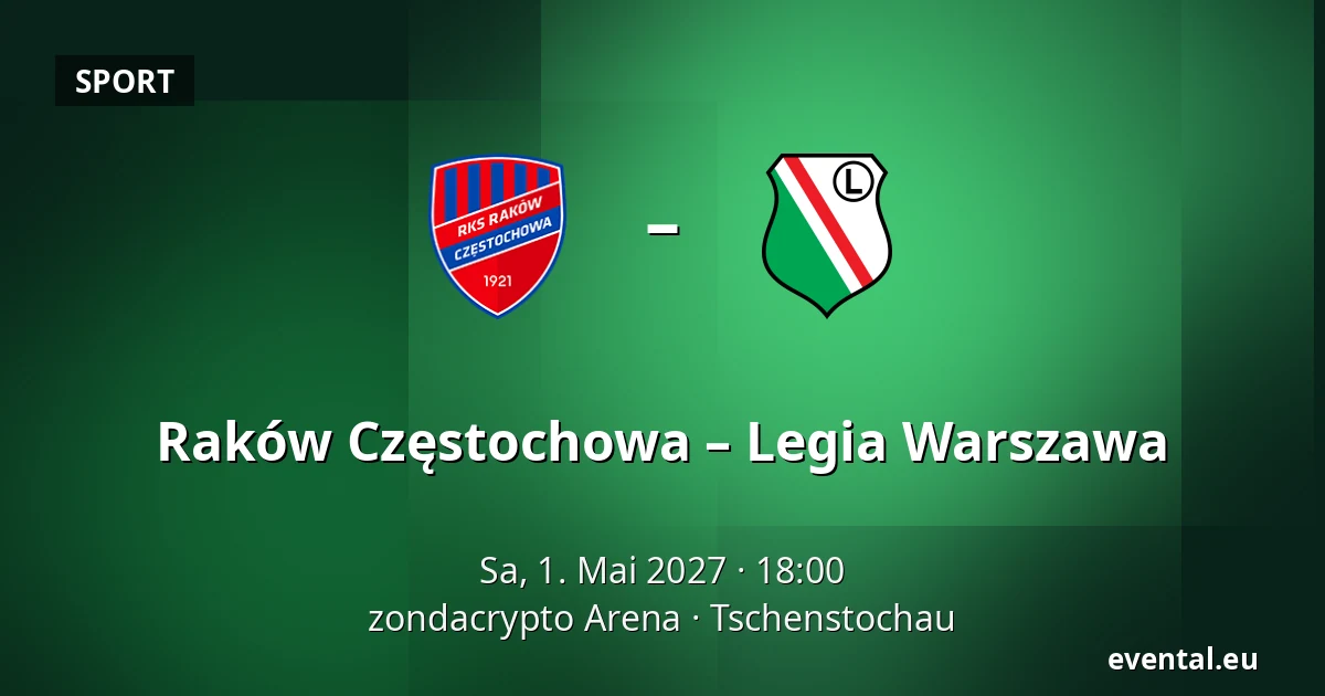 Raków Częstochowa – Legia Warszawa — zondacrypto Arena, Tschenstochau