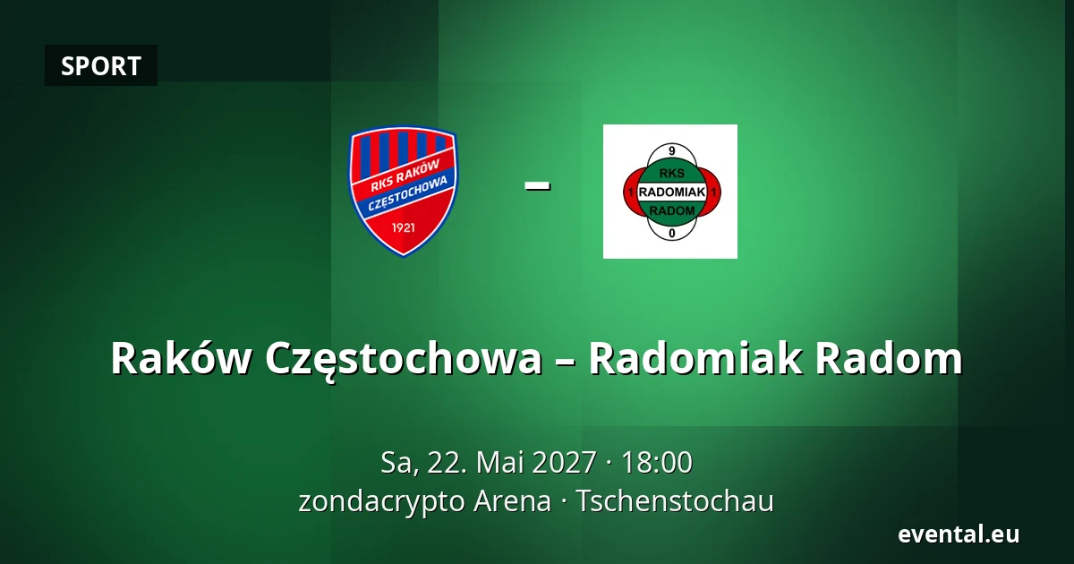 Raków Częstochowa – Radomiak Radom — zondacrypto Arena, Tschenstochau