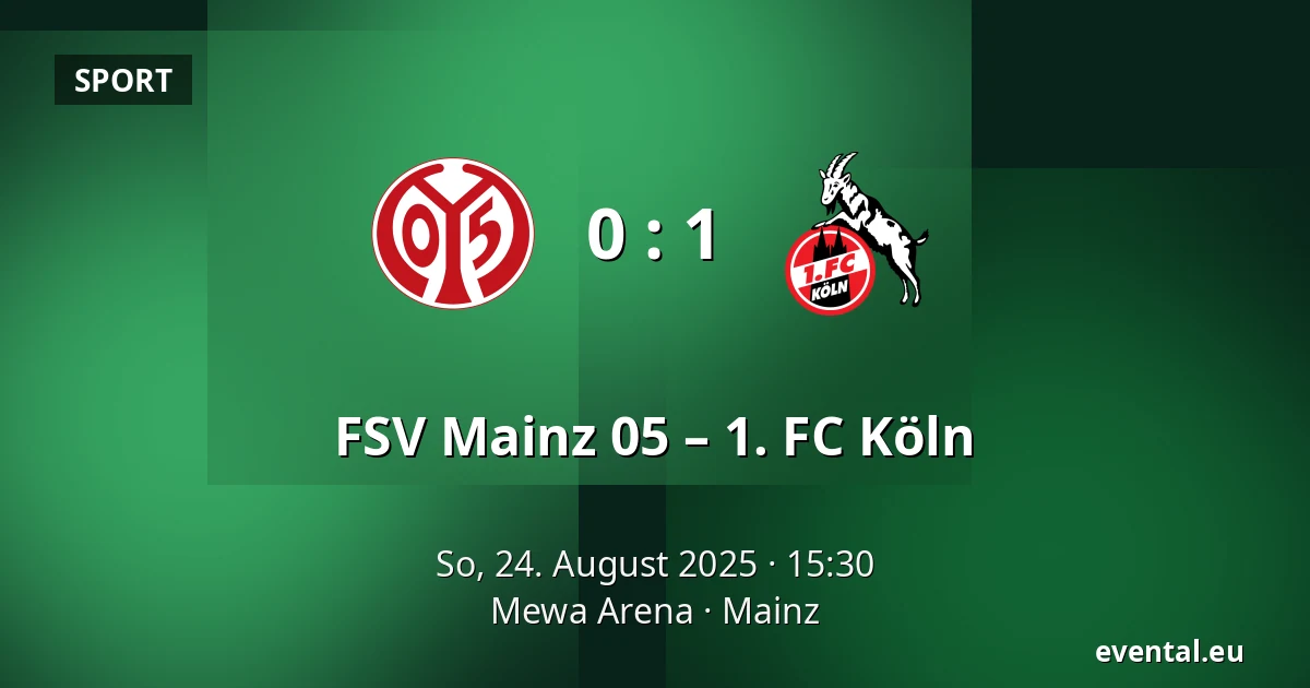 FSV Mainz 05 – 1. FC Köln — Mewa Arena, Mainz