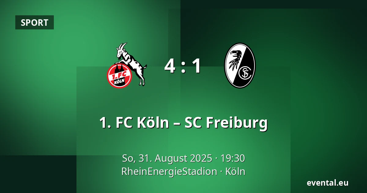 1. FC Köln – SC Freiburg — RheinEnergieStadion, Köln