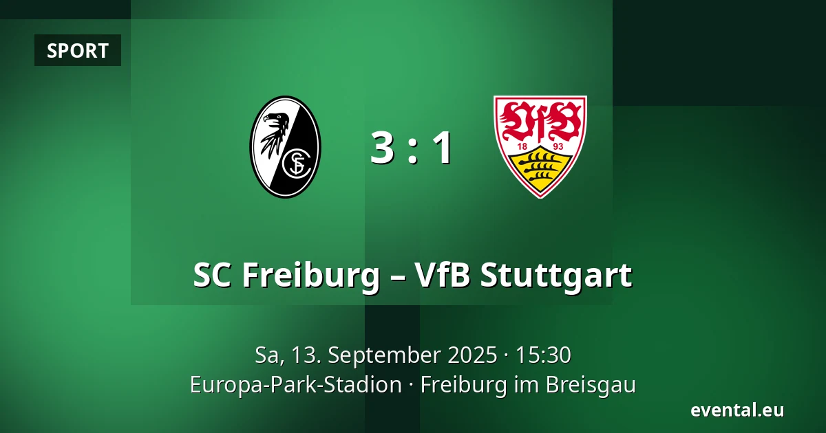 SC Freiburg – VfB Stuttgart — Europa-Park-Stadion, Freiburg im Breisgau