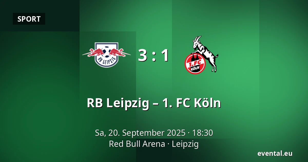 RB Leipzig – 1. FC Köln — Red Bull Arena, Leipzig