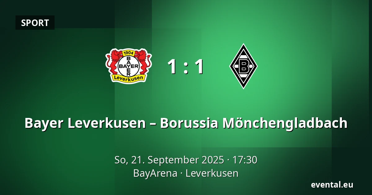 Bayer Leverkusen – Borussia Mönchengladbach — BayArena, Leverkusen