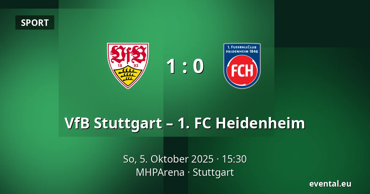VfB Stuttgart – 1. FC Heidenheim — MHPArena, Stuttgart