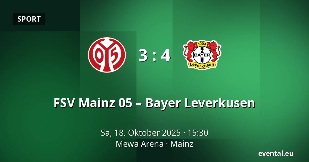 FSV Mainz 05 – Bayer Leverkusen — Mewa Arena, Mainz