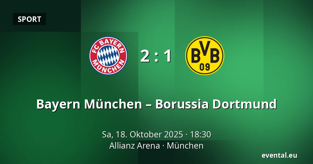 Bayern München – Borussia Dortmund — Allianz Arena, München