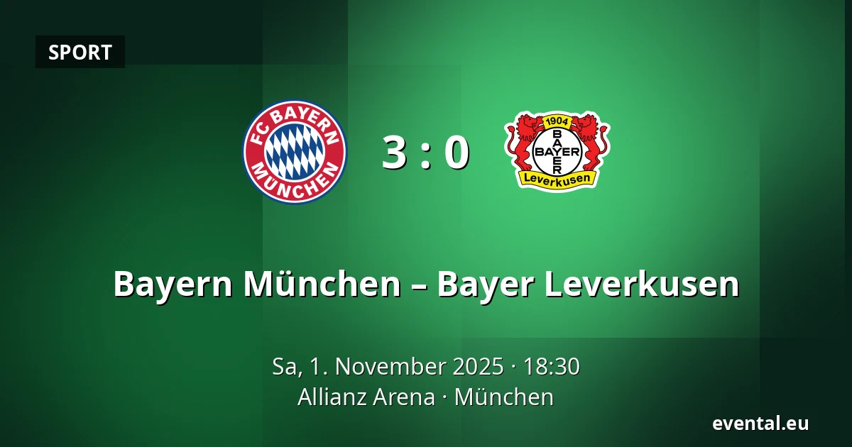 Bayern München – Bayer Leverkusen — Allianz Arena, München