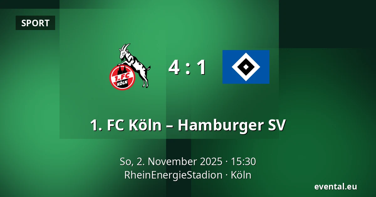 1. FC Köln – Hamburger SV — RheinEnergieStadion, Köln