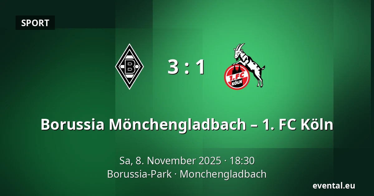 Borussia Mönchengladbach – 1. FC Köln — Borussia-Park, Monchengladbach